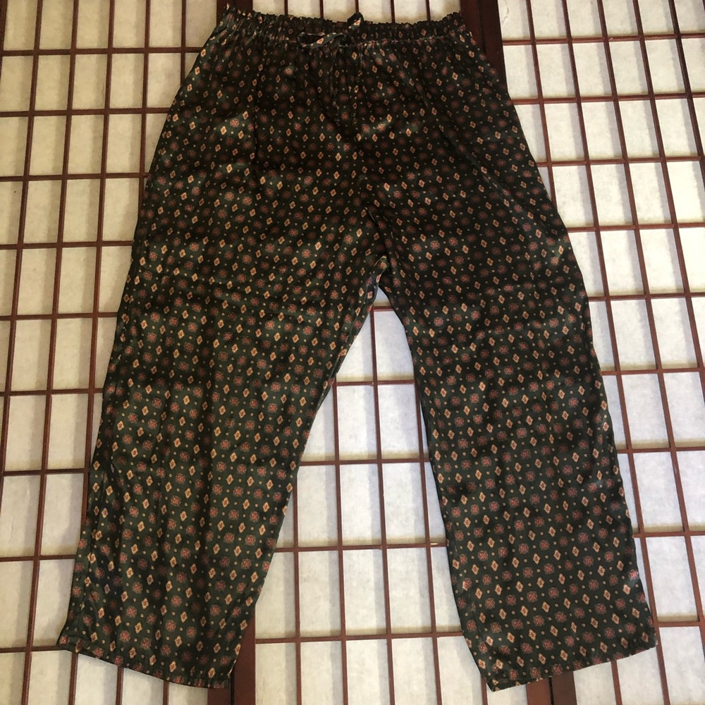 INTIMATES SILK GREEN PAJAMAS SIZE 22